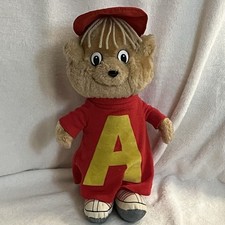 Vintage Alvin And The Chipmunks Plush Stuffed Animal 10" 1983 CBS Toys