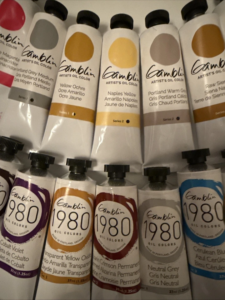 LOTE DE 50 CORES DE ÓLEO DE ARTISTA DE JOGOS 37ml *NOVO! *FRETE GRÁTIS!! - Imagem 4 de 4