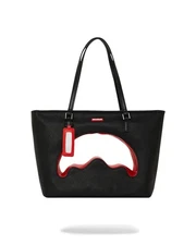 Sprayground The Decoder Black Red Tote Bag Purse - Limited Edition