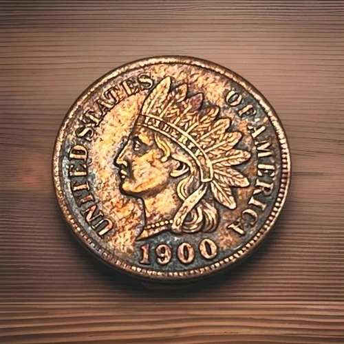 🔥 US MINT - 1900 Indian Head Cent XF AU Full LIBERTY Nice Detail US Penny