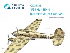 Calcomanía interior 3D Quinta Studio 35183 He111H-6 1/35 para kit de borde