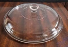 Vtg 15 Pyrex 624C A Clear Round Scalloped Ribbed Replacement Casserole Lid Only