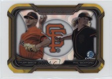 2015 Bowman Draft Gold Refractor 26/50 Tyler Beede Phil Bickford #TDC-16 0b0
