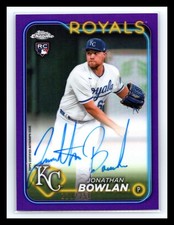 💥 2024 Topps Chrome Jonathan Bowlan Purple Refractor Autograph RC # 229/250