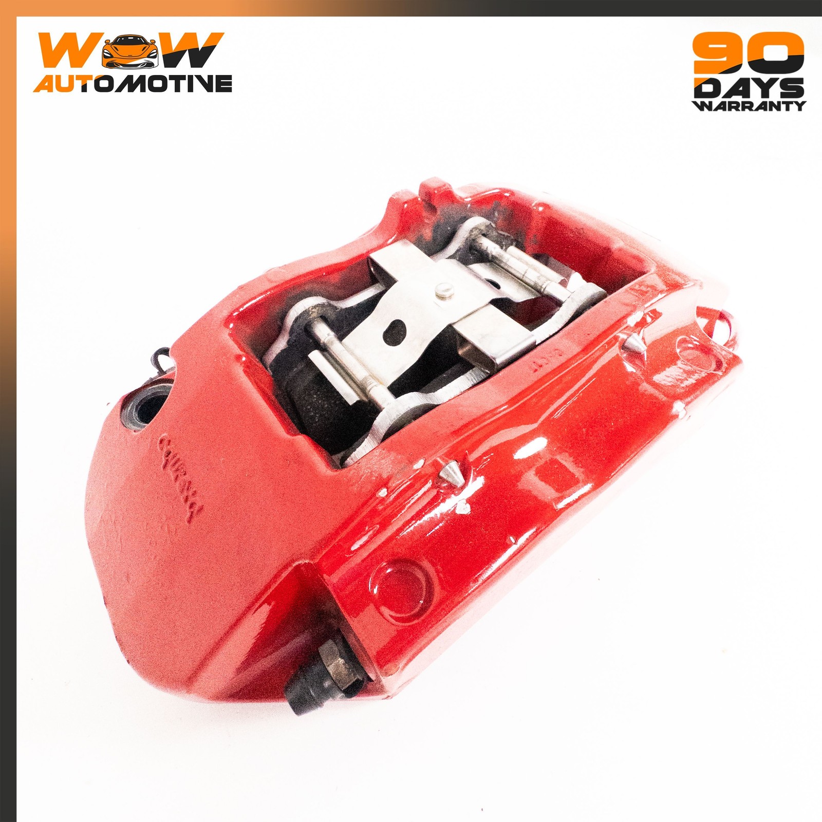 05-16 ASTON MARTIN V8 VANTAGE DB9 REAR LEFT RIGHT PARKING BRAKE CALIPER RED OEM