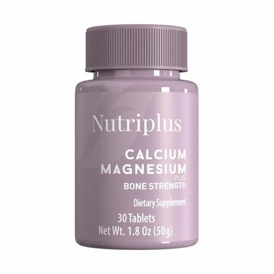 Nutriplus Calcium Magnesium Plus Bone Strength Tablets Type II Collagen 30 ct