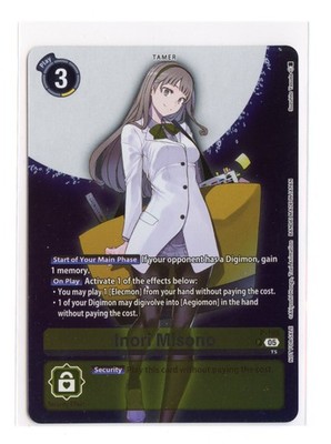 Inori Misono (Digimon Story: Time Stranger Promo) Foil P-195 P Digimon Card  NM