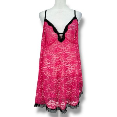 sheer pink babydoll dress Babydoll Dress Sheer Lace Lingerie