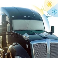 Semi Truck Sun Shade for Windshield and Side Windows  Upgrade 300T Semi