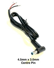 4.5mm x 3.0mm Plug/ Cable, Fits HP & Dell, 1.5ft Long Wire 