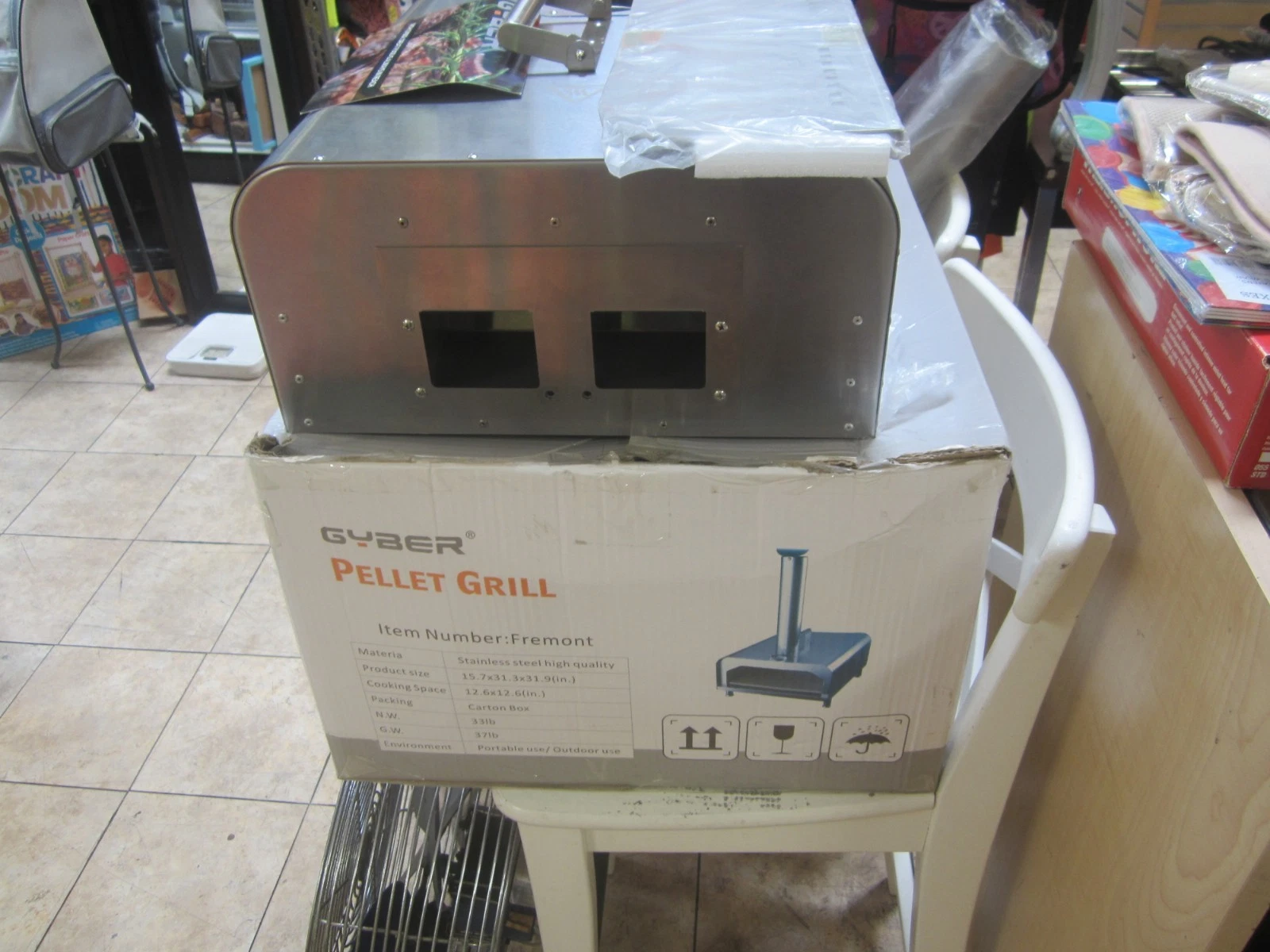 Gyber Fremont 13" Wood Pellet Pizza Oven (for parts or repair,not sure if comple