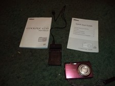 Nikon Coolpix S230 10.0MP 3X Optical Zoom Digital Camera Plum English