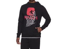 AND1 Men's Basketball Pullover Long Sleeves Hoodie, Black Size 2XL