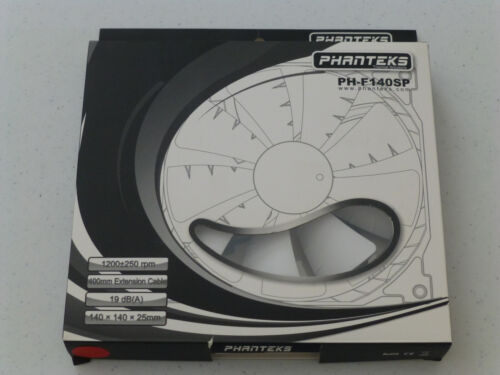 Phanteks PH-F140SP 140mm 3-Pin Case Fan White and Black