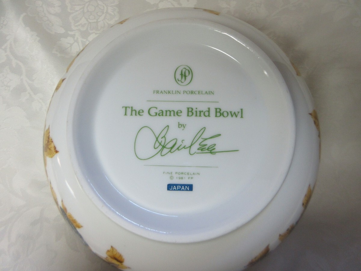 The Game Bird Bowl Franklin Mint Porcelain - 10