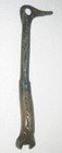 UNIQUE SHAPE ANTIQUE WRENCH DUCK HEAD & FEATHER CASTING 3/4” NO MARK 10.75" HTF — photo 1