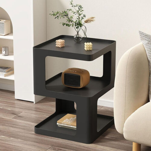 3 Etagen Beistelltisch Klein Beistelltisch Modern Nachttisch Metall Nachttisch für Zuhause - Bild 5 von 14