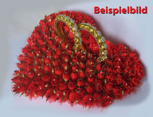 Herz 50 cm + 2 Ringe Hochzeit Dekoration Styropor Styroporherz Antrag Verlobung - Bild 11 von 12