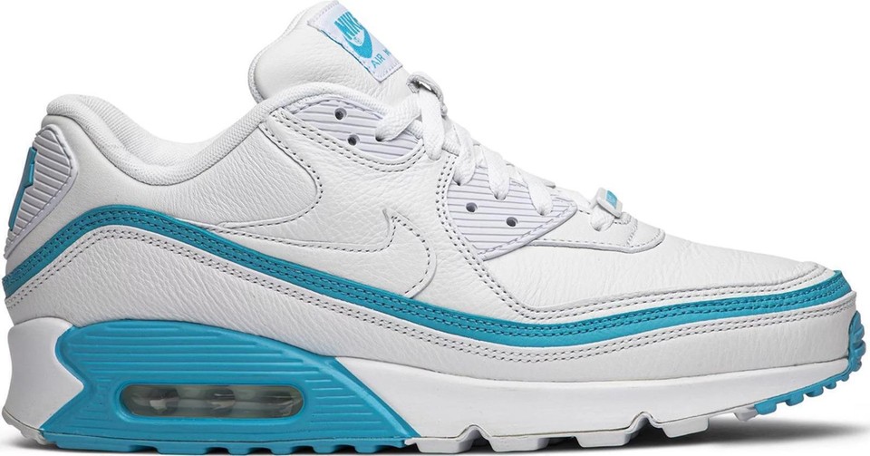 UNDEFEATED × NIKE AIR MAX 90 WHITE/BLUE Nike Undefeated x Air Max 90 White Blue Fury for Sale