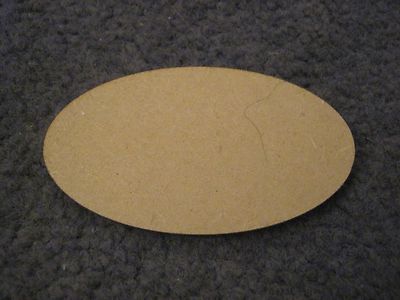 120 x 90 mm Oval LASERSCHNITT MDF 2 mm oder 3 mm Wargames Basen oder Handwerkskarten usw. 