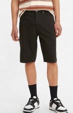 LEVI'S 469 B T LOOSE FIT MEN'S BLACK DENIM SHORTS JEANS SLOW WALKER SIZE 50 NEW