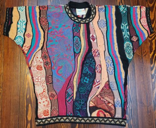Coogi Australia S/S Sweater Shirt Tag Size M, Possibly Fits L See Measurements