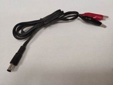 5.5mm x 2.5mm Male DC Power Connector to Alligator Clip Charger Cable