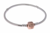 Authentic Pandora Silver Bracelet With Pandora Rose Clasp 580702-18 Cm 7.1 In on sale Authentic Pandora Silver Bracelet With Pandora Rose Clasp 580702-18 Cm 7.1 In on sale