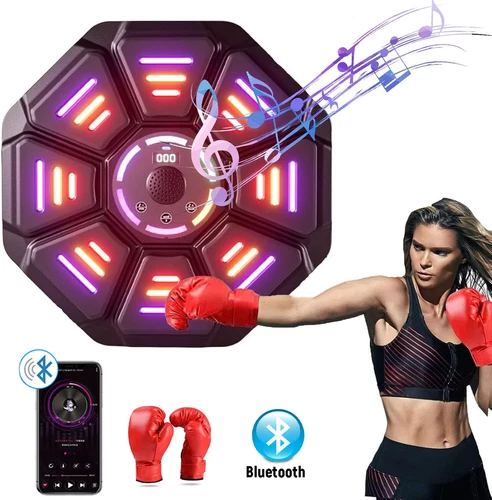 Bluetooth 10 Training Modes Smart Music Boxing Machine with Gloves Wall Mounted - Picture 2 of 12