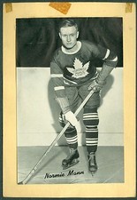 Normie Mann 1934-43 Group 1 Beehive '34 NHL Hockey Photo VG Toronto Maple Leafs