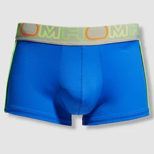 $39 HOM Men's Blue Logo Microfiber Stretch Training Underwear Trunk Size L