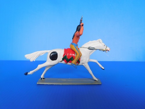 STARLUX / WESTERN CAVALIER TRES BEAU GUERRIER INDIEN AU COMBAT - Picture 2 of 6