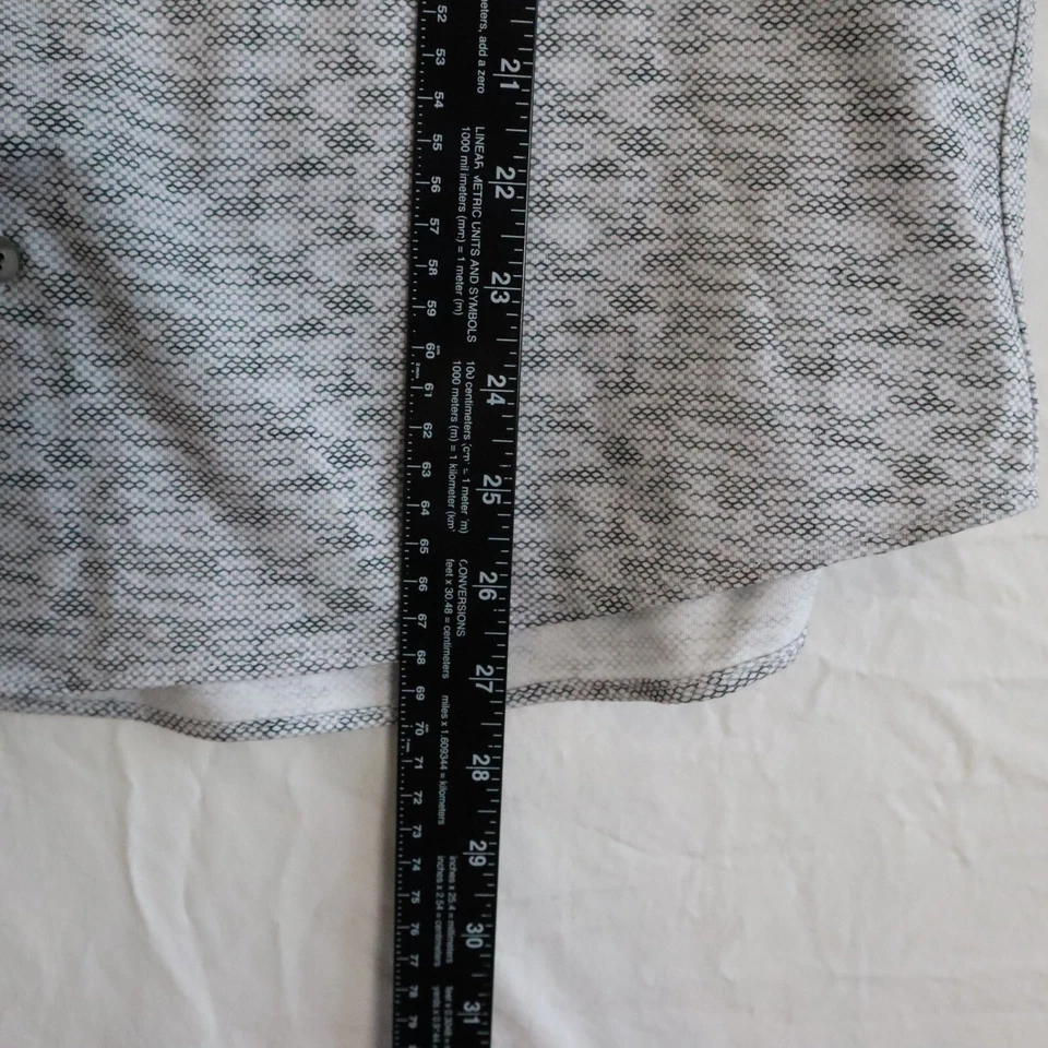 Stone Rose Shirt Mens Medium Casual Button Up Gray Patterned Short Sleeve - Image 4 of 4