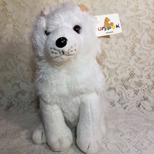 stuffed arctic fox plush animal