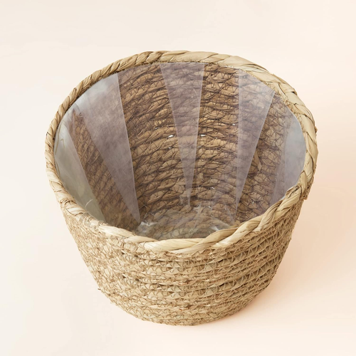Natural Seagrass Large Planter, Plant Pots Cover, Indoor Planters Flower Pots, 1 - Picture 4 of 12