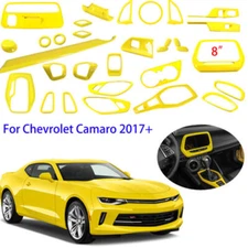 Yellow Full set Interior Decoration Cover Trim Kit for Chevrolet Camaro 2017+