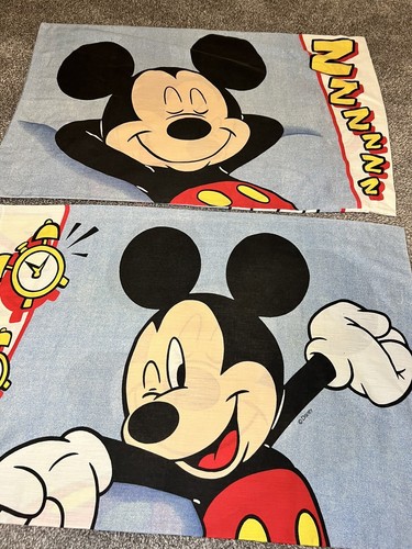 Taies d'oreiller standard vintage Disney Mickey Mouse Rise and Shine 2 - Photo 3/9