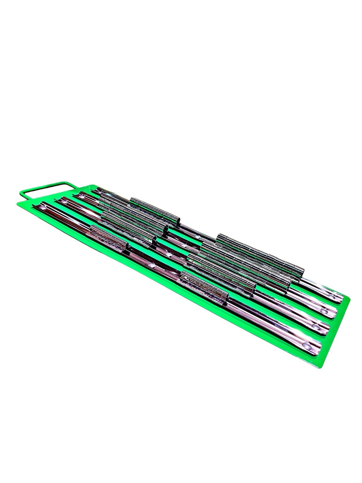 80 Clip Metal Socket Storage Tray 1/4"", 3/8"", 1/2"" Drive NEW DS1358