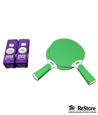 HALO 2-Player Outdoor Table Tennis Accessory Set w/ STAG Supreme Balls