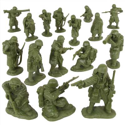 1 30 60mm US Korean War Winter 16 Pieces Figures Plastic Toy