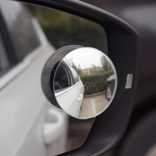 2Pcs View 360° Stick On Round Blind Spot Mirror HD Glass Frameless Convex Rear