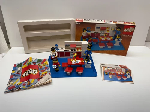 Vintage LEGO Kitchen Toy Playset 269, Complete with Manual & Box, 1979