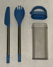 SWEDA USA Camping Survival Utensils Spork Knife Portable Eco Friendly Re Usable