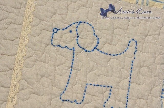Handmade Quilted Blue Farm Baby Nappy Change/Bath/Bed/Floor mat Cath kidston