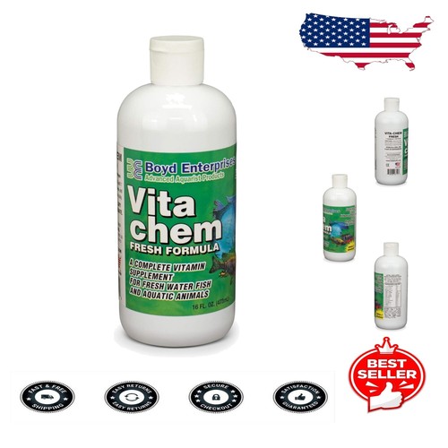 16 Oz. Freshwater Vitachem - Enhances Health & Color for All Fish Stages