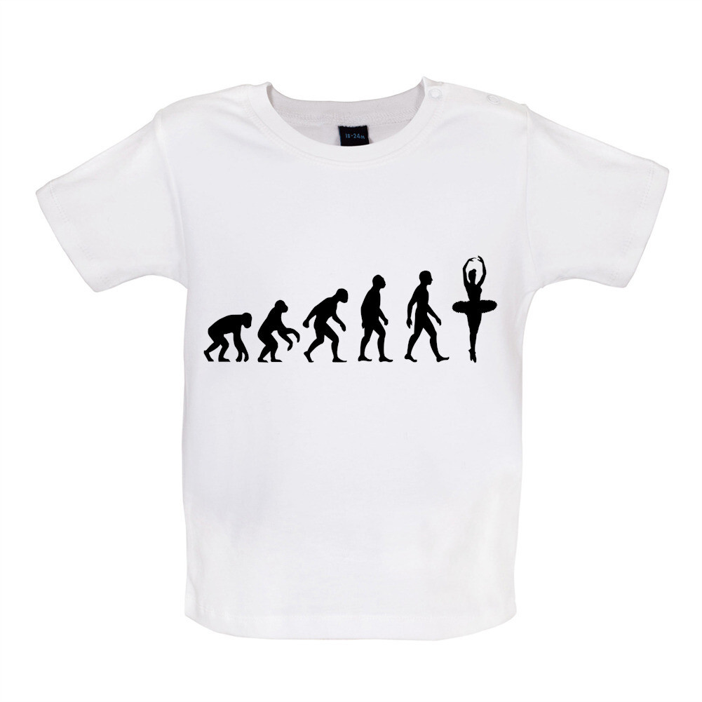 Evolution Of Man Bailarina de Ballet - Camiseta para Bebé / Pelele - Baile