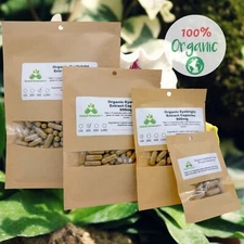 Organic Eyebright Extract Vegetarian Capsules 500mg, made fresh to order