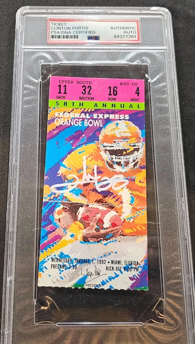 Ticket De Match Original - Georgia Vs Arkansas - College Football 1992