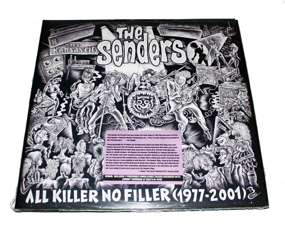 The Senders 'All Killer No Filler (1977-2001)' 2LP w/Johnny Thunders ltd USA imp - Image 3 of 4