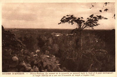 CPA KAMBODSCHA - ANGKOR - Phnom-Bakheng von der Spitze der Pyramide